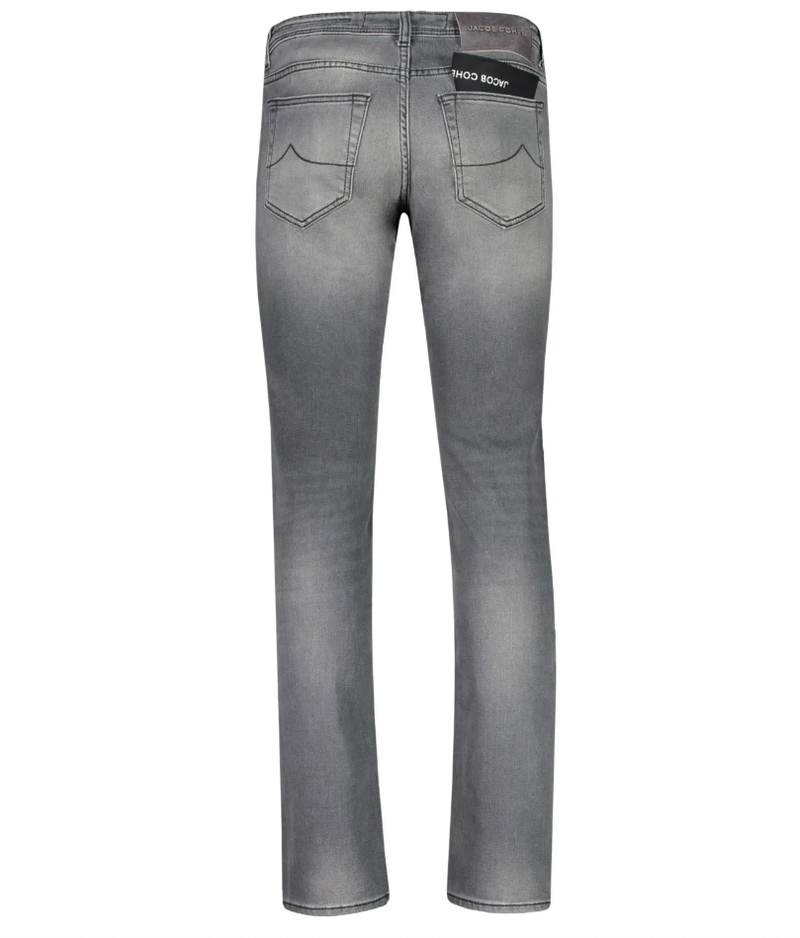 Gray Cotton Jeans & Pant