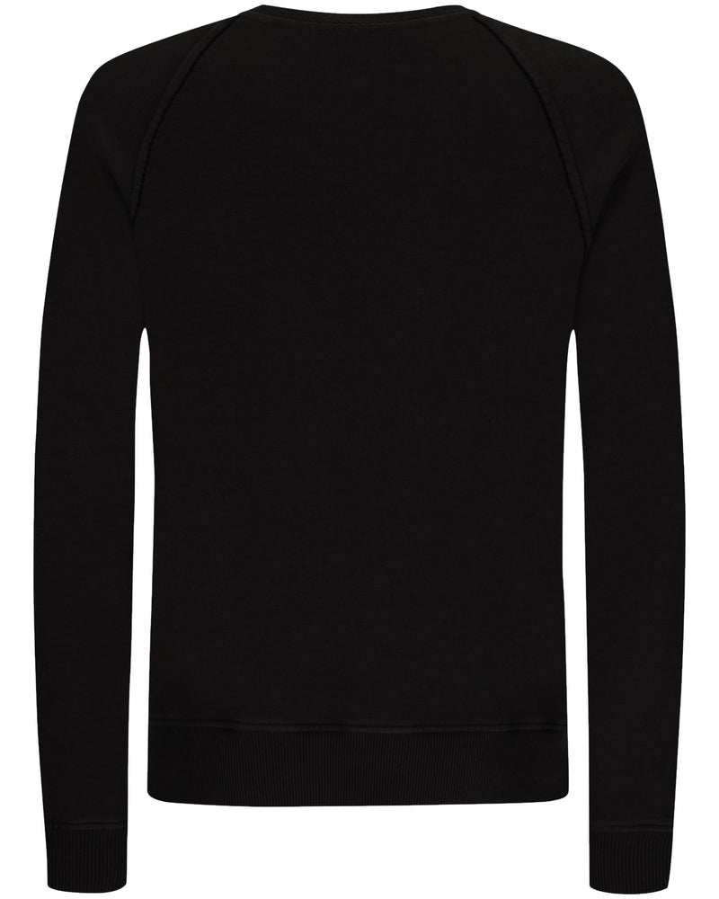 Black Cotton Sweater