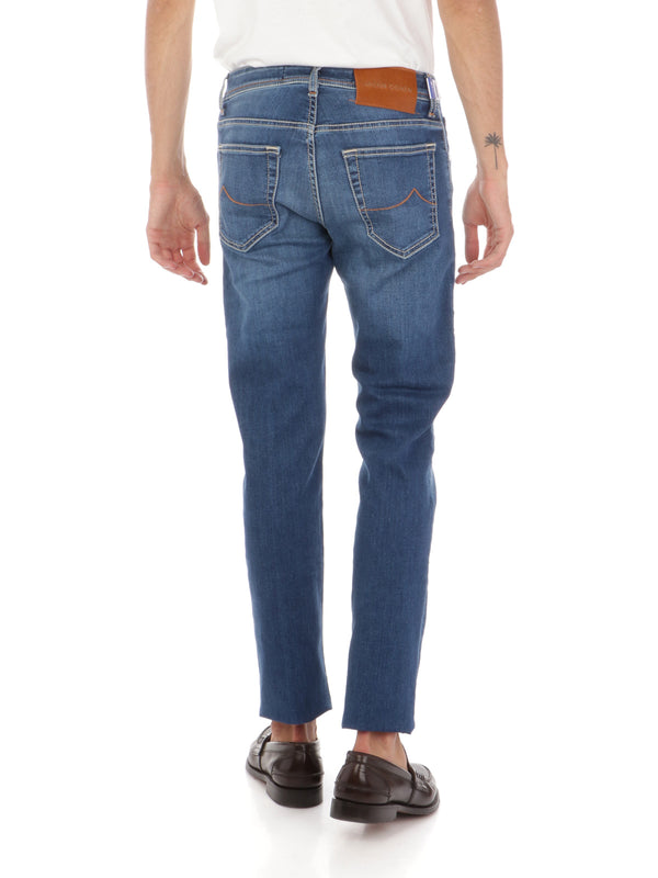Blue Cotton Jeans & Pant