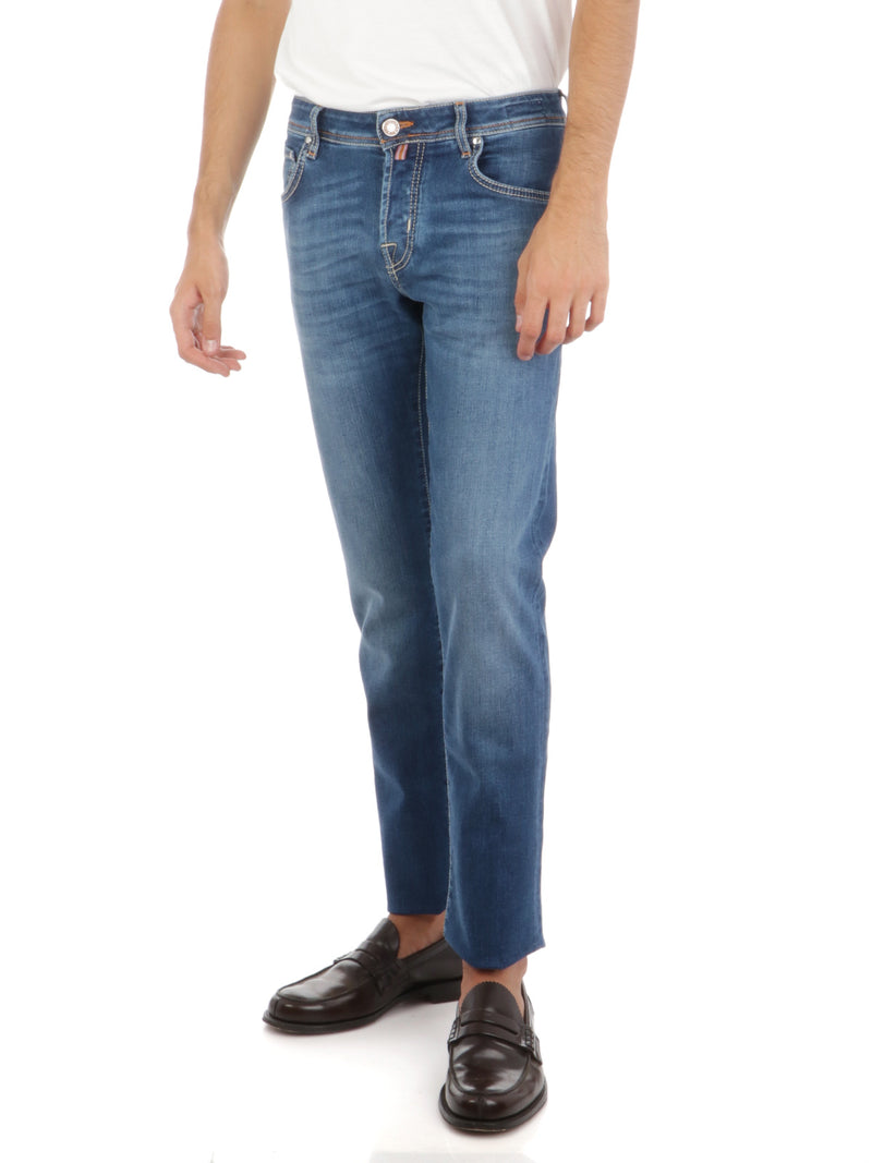 Blue Cotton Jeans & Pant
