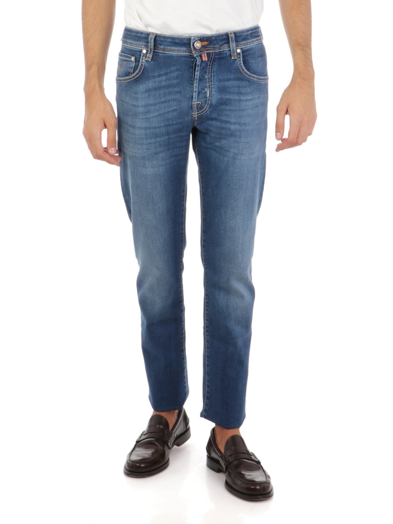 Blue Cotton Jeans & Pant