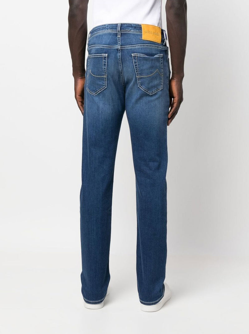 Blue Cotton Jeans & Pant