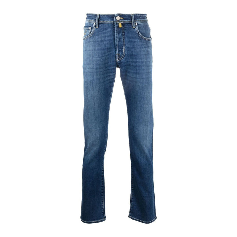 Blue Cotton Jeans & Pant