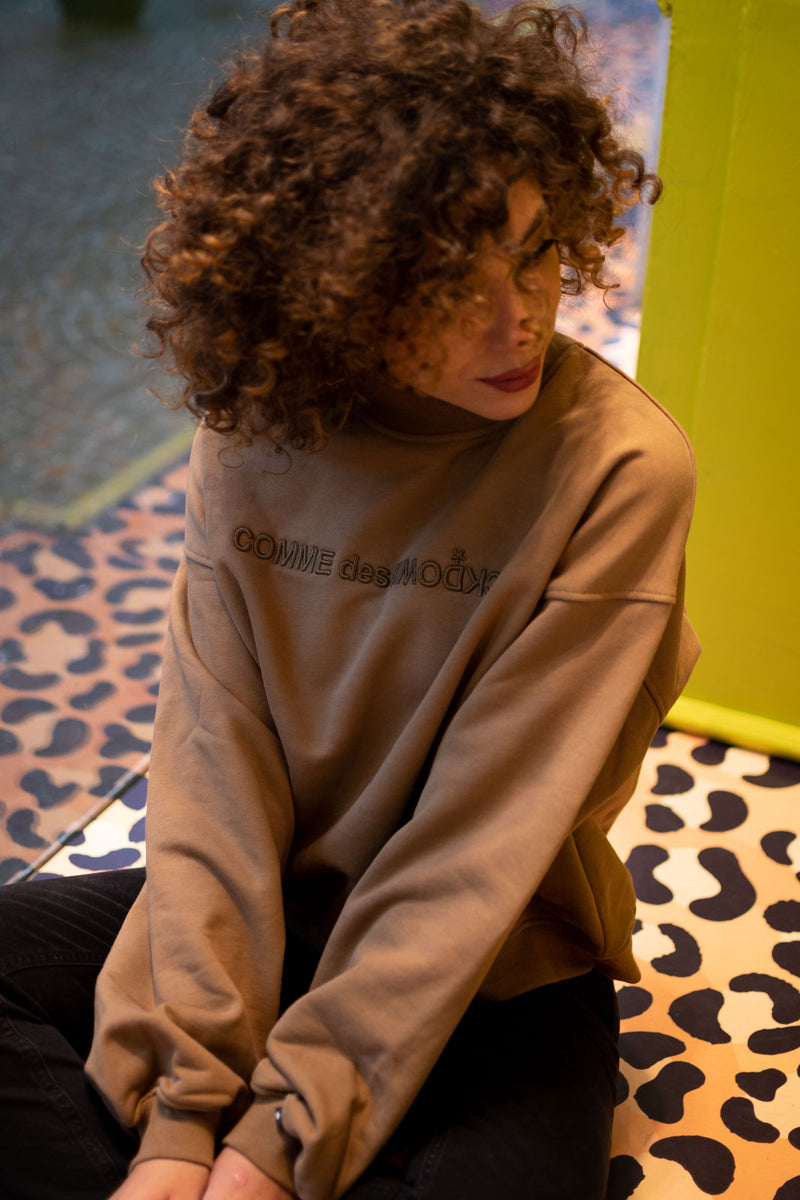 Brown Cotton Sweater