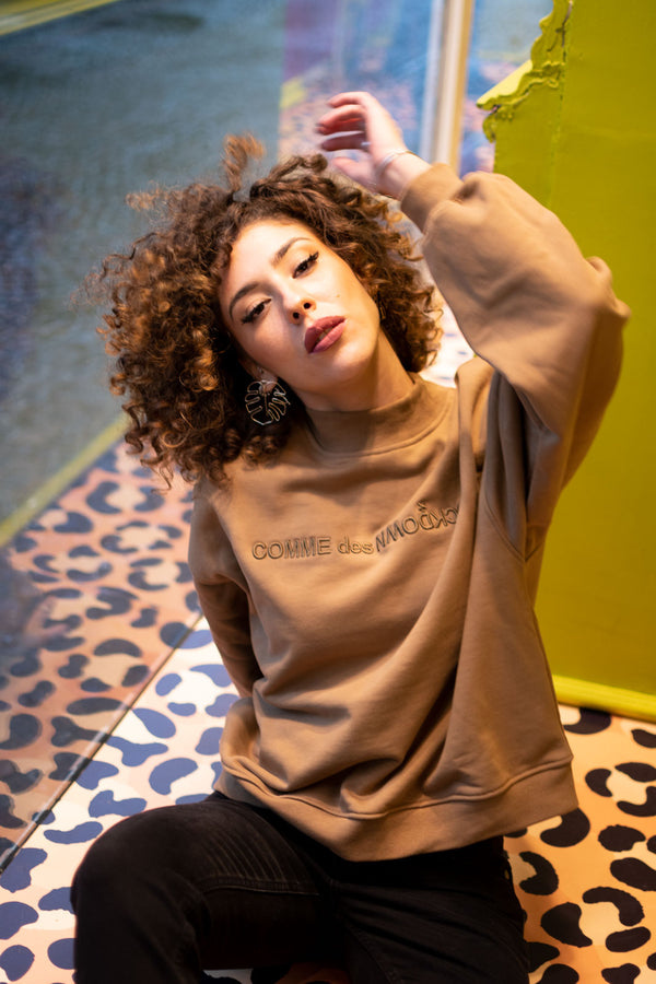 Brown Cotton Sweater