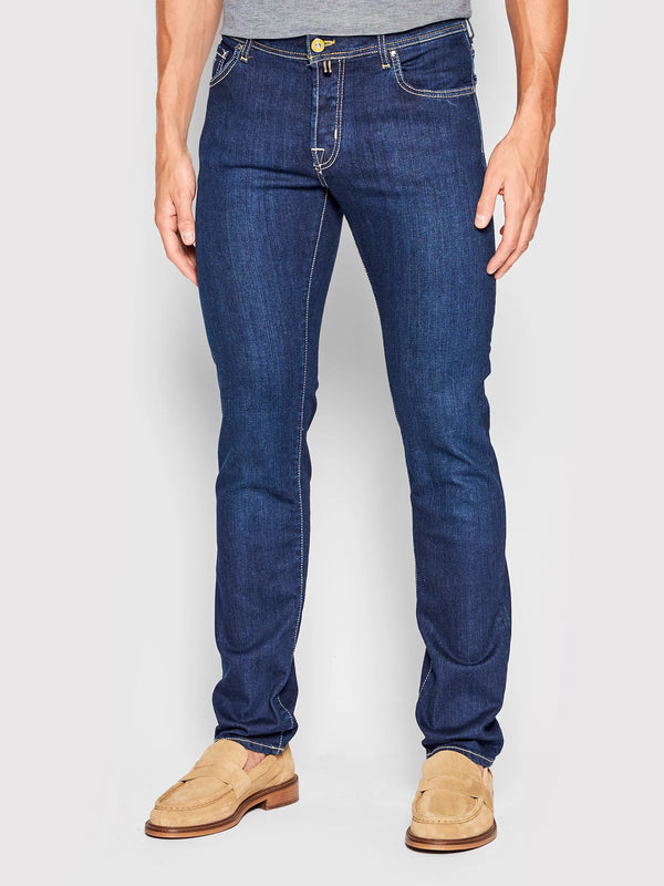 Blue Cotton Jeans & Pant