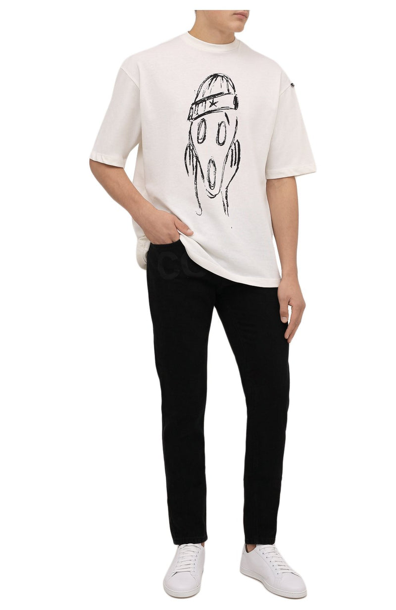 Black Cotton Jeans & Pant