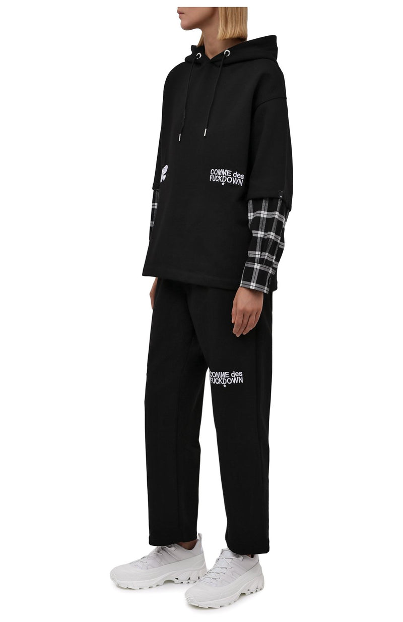 Black Cotton Jeans & Pant