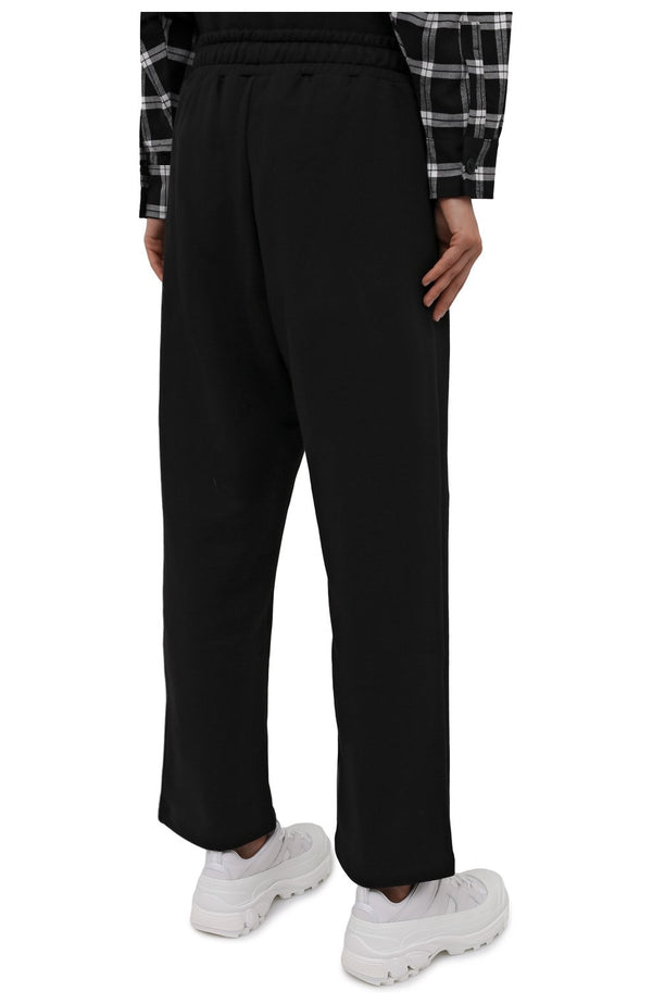 Black Cotton Jeans & Pant