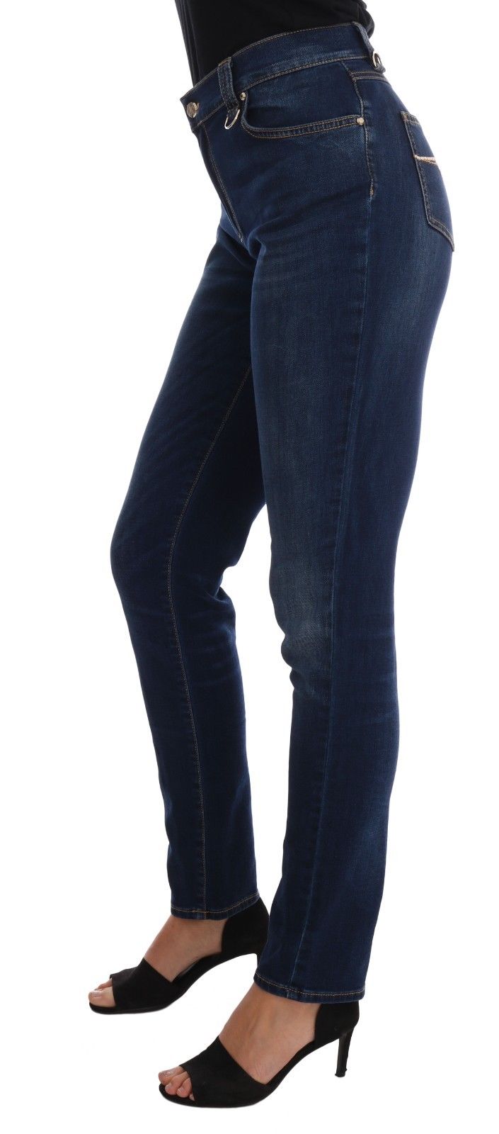 Blue Wash Cotton Stretch Slim Denim  Jeans Pant