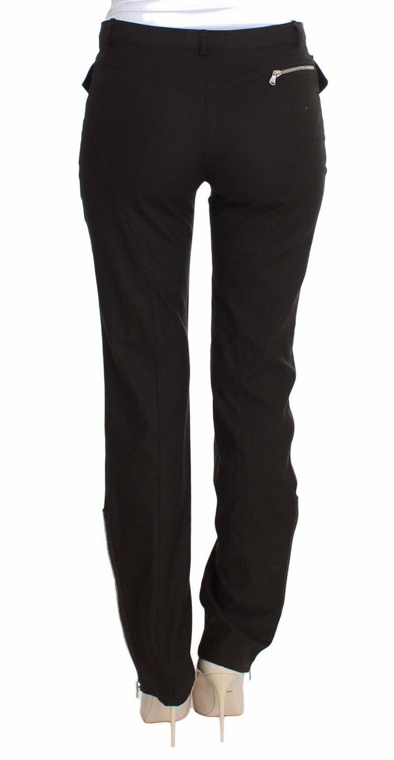 Brown Wool Casual Dress Trousers Pants