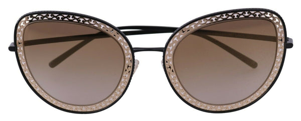 Black Gold DG2225 Oval Metal Lace Sunglasses