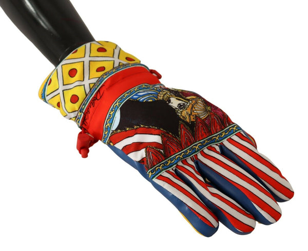 Multicolor Carretto Sicily Womens Winter Warm Gloves