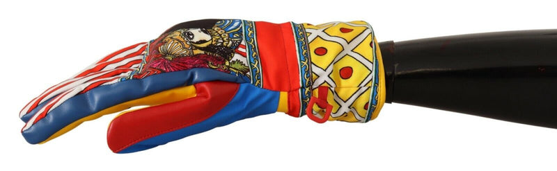 Multicolor Carretto Sicily Womens Winter Warm Gloves