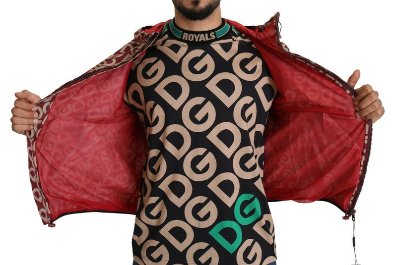 Multicolor DG Logo Print Hooded Coat Jacket