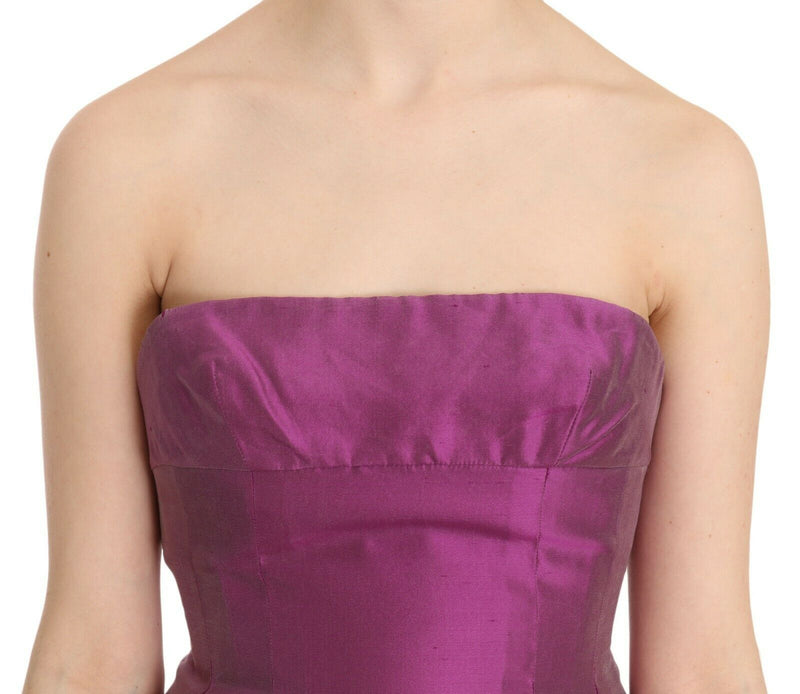 Pink Halter Backless Midi Plain Dress