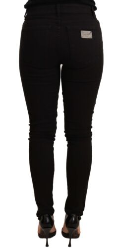 Black Slim Fit Denim Cotton Stretch Jeans