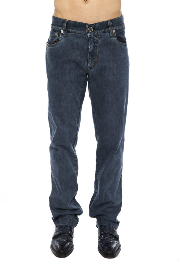 Blue Cotton Jeans & Pant