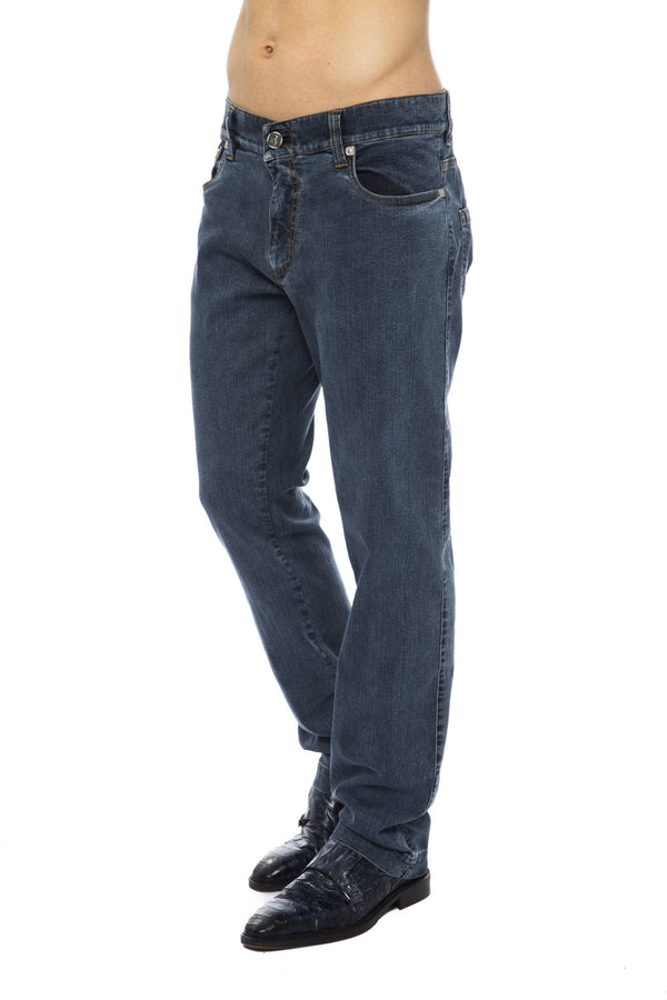 Blue Cotton Jeans & Pant