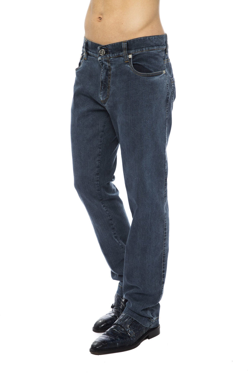 Blue Cotton Jeans & Pant