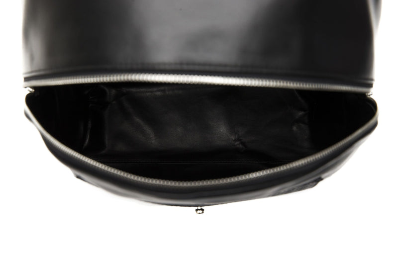 Black Leather Backpack