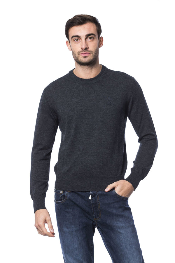 Gray Merino Wool Sweater