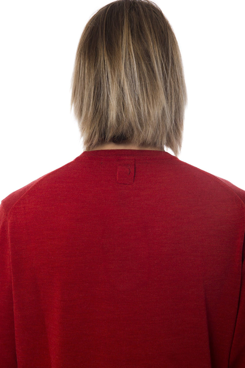 Red Merino Wool Sweater