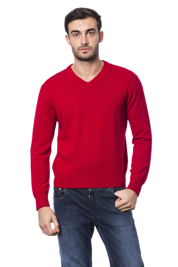 Red Merino Wool Sweater