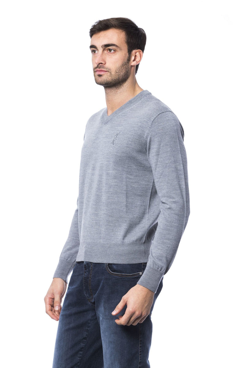 Gray Merino Wool Sweater