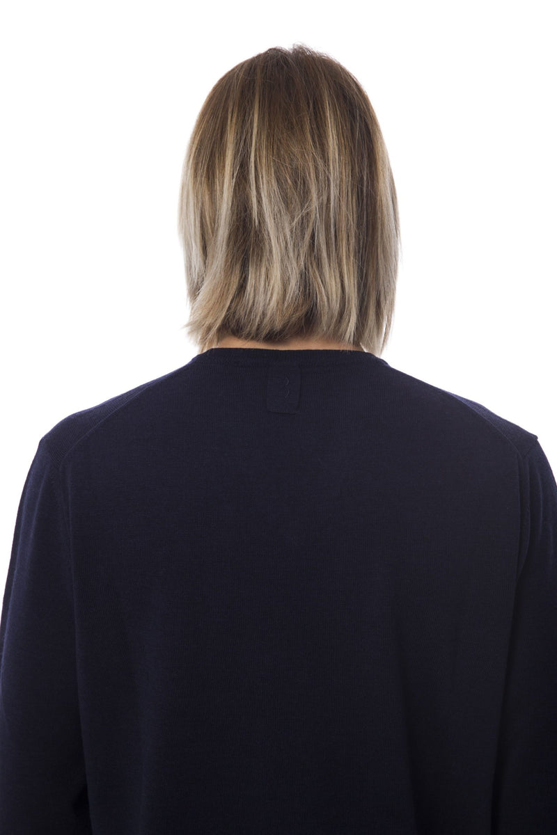 Blue Merino Wool Sweater
