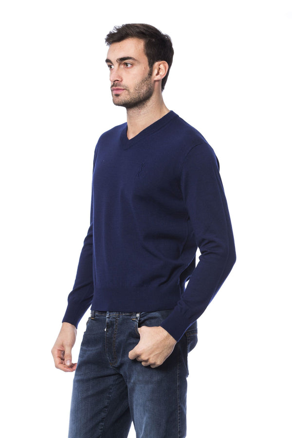Blue Merino Wool Sweater