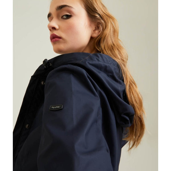 Blue Polyester Jackets & Coat