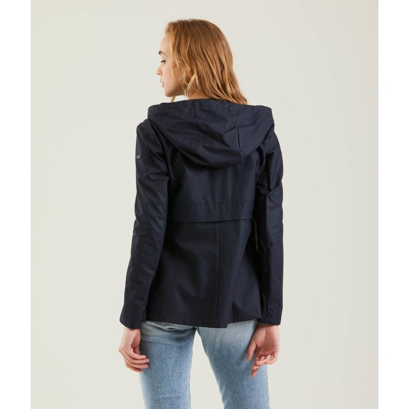 Blue Polyester Jackets & Coat