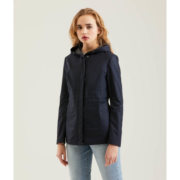 Blue Polyester Jackets & Coat