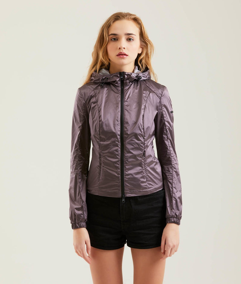 Pink Polyamide Jackets & Coat