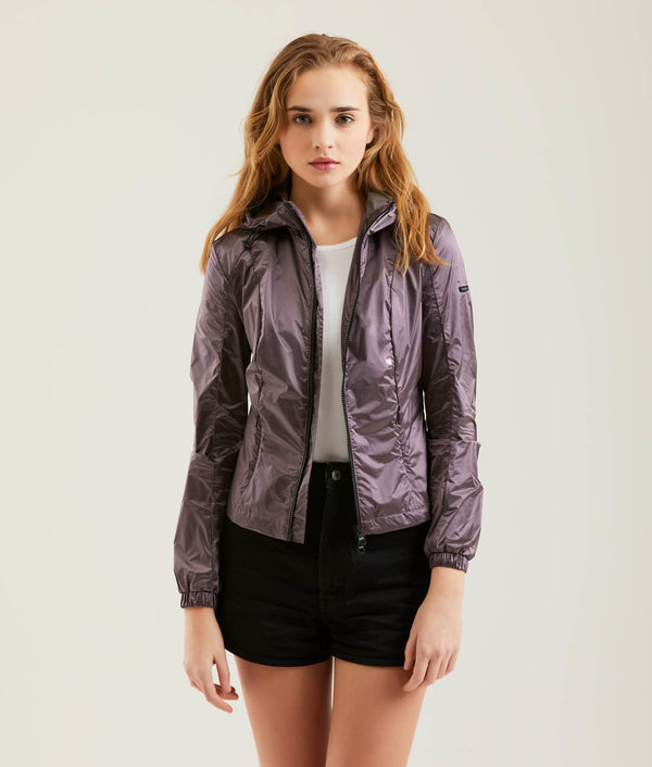 Pink Polyamide Jackets & Coat