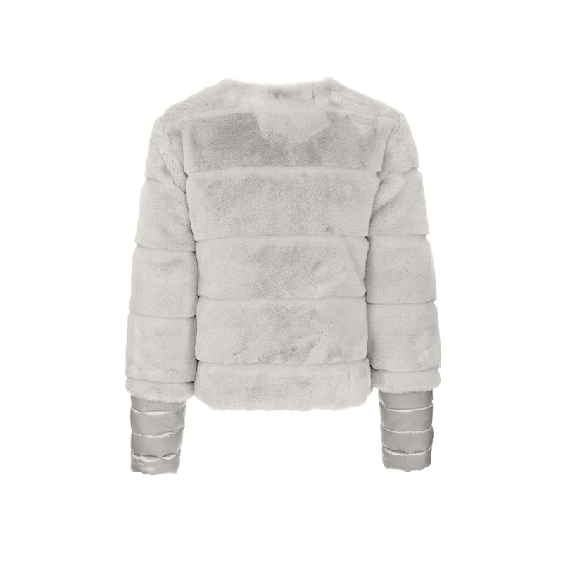 Gray Polyester Jackets & Coat