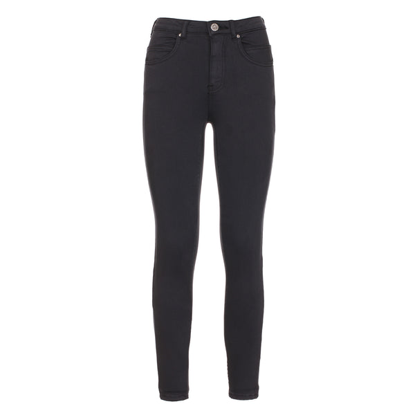 Black Cotton Jeans & Pant
