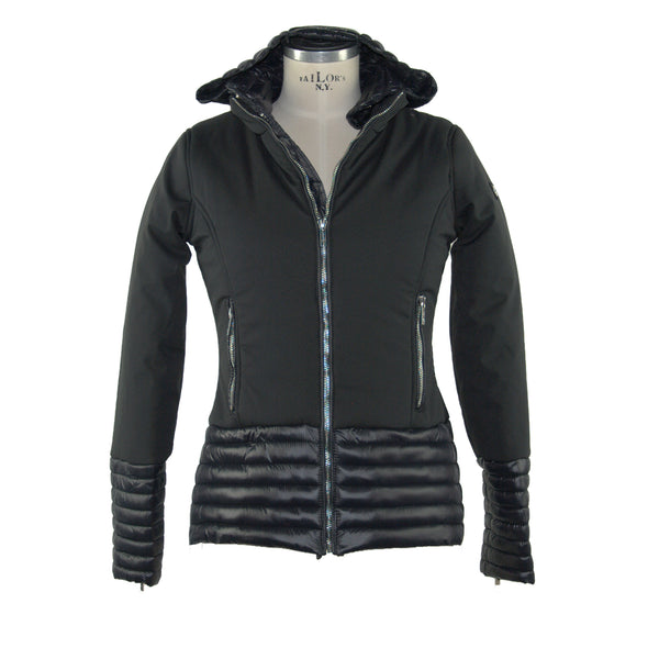 Black Polyester Jackets & Coat