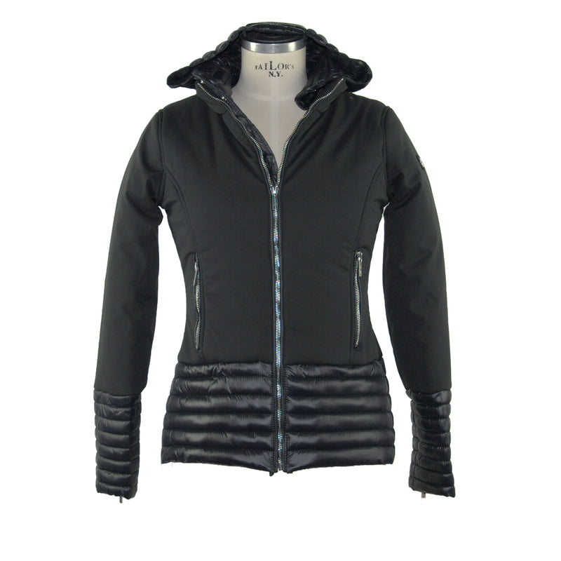 Black Polyester Jackets & Coat