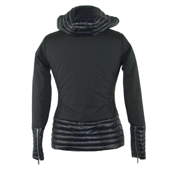 Black Polyester Jackets & Coat