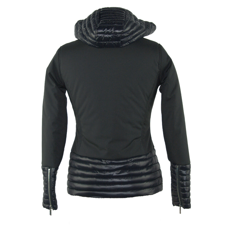 Black Polyester Jackets & Coat
