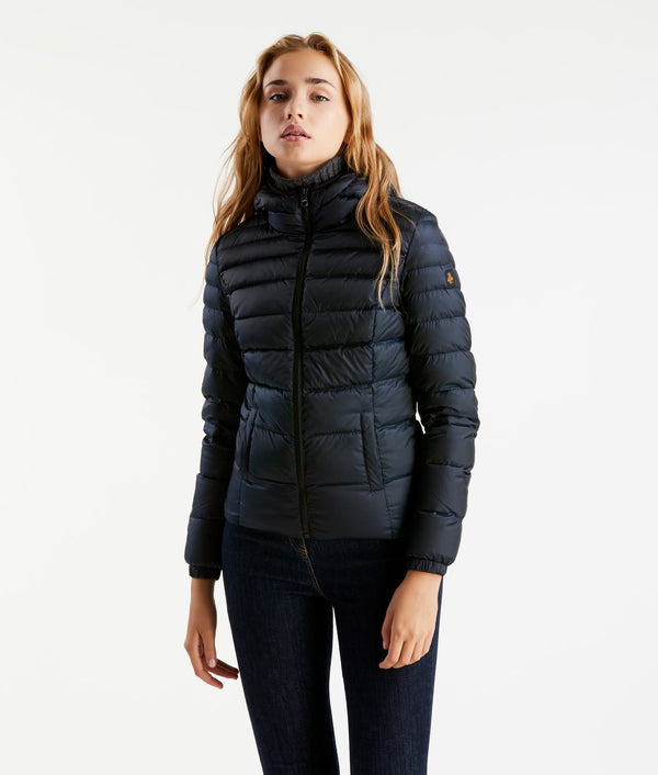 Blue Polyester Jackets & Coat