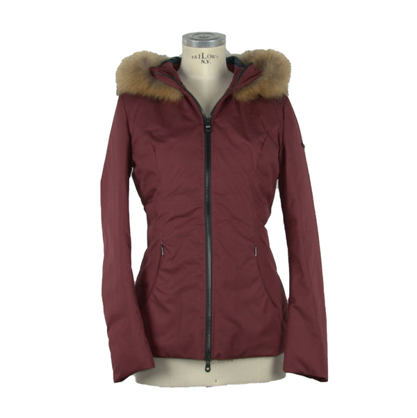 Red Polyester Jackets & Coat