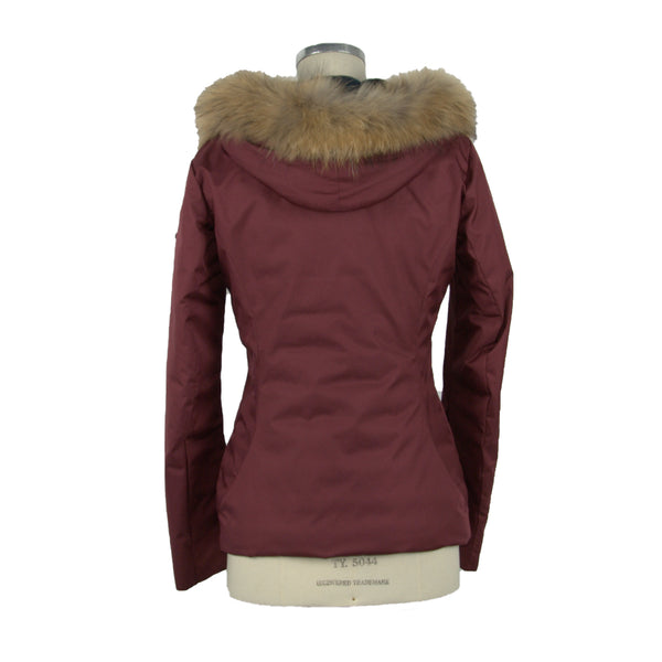 Red Polyester Jackets & Coat