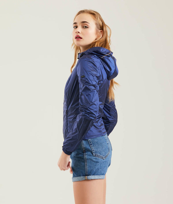 Blue Polyamide Jackets & Coat