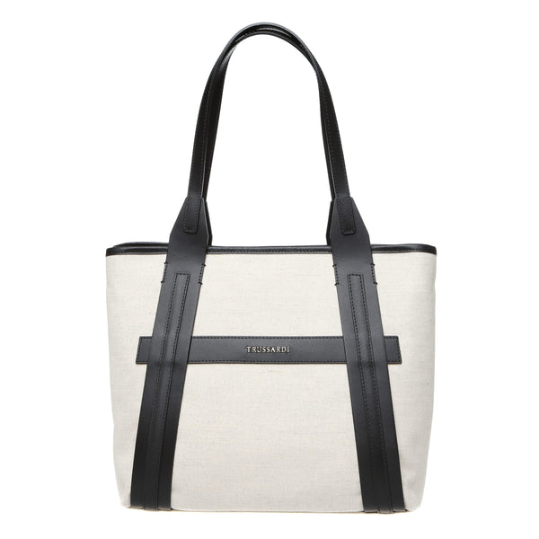 White Cotton Shoulder Bag