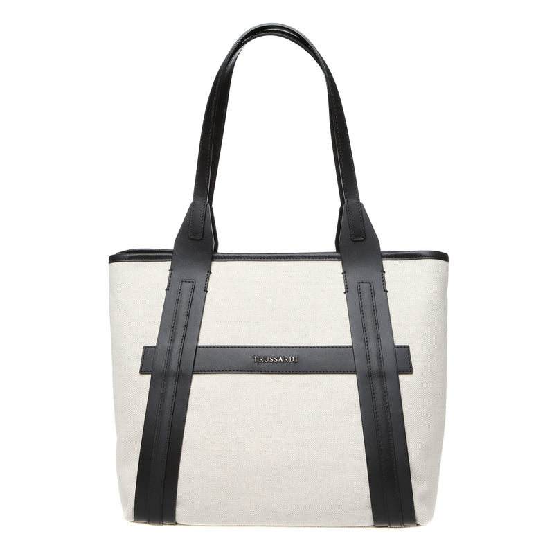 White Cotton Shoulder Bag