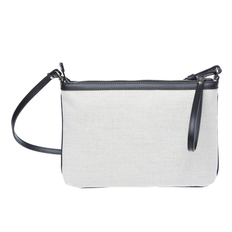 White Cotton Crossbody Bag