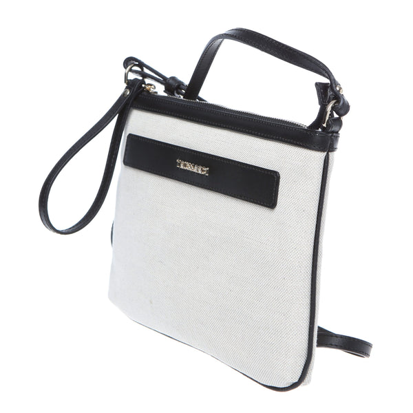 White Cotton Crossbody Bag